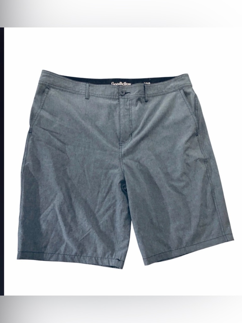 Goodfellow & Co Chino shorts Men’s size 38 Blue 10” Inseam Zipper Button Pockets